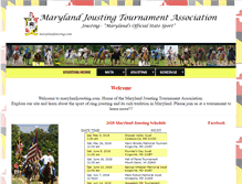 Tablet Screenshot of marylandjousting.com